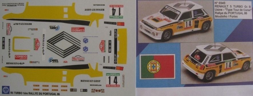 Décalcomanies (decals) Renault 800kg Pub Primagaz - échelle 1/43, Occasion