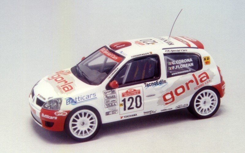 Décalcomanie 1/43 Neuve - Renault Clio S1600 N°68 Rallye WRC Monte-Carlo 2003