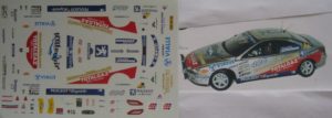 PEUGEOT 406 RECORD 100000 KM P.COUESNON DECAL 1/43e JPS