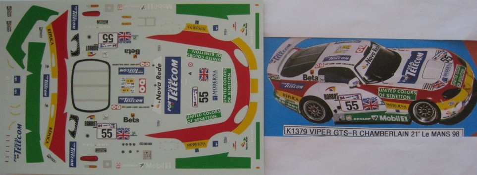 Chrysler Viper GTS-R N°53 – Le Mans 1998 – Miniature Résine Provence Moulage 1/43