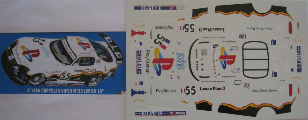 Chrysler Viper GTS-R n.53 eleventh at the 24 Hours Le Mans 1998