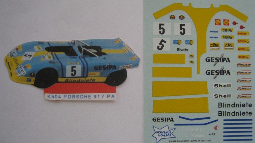 Provence Moulage Kit à Monter 1/43 - Renault Sport Spider 1996 (sans