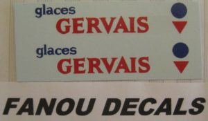DECAL DINKY TOYS GLACES GERVAIS