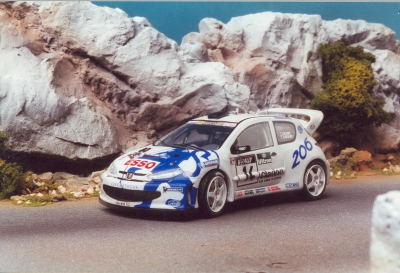 Modèle Réduit Peugeot 206 WRC Tour De Corse 1999 - Échelle ? - Décor Delecour/Grataloup - Neuf