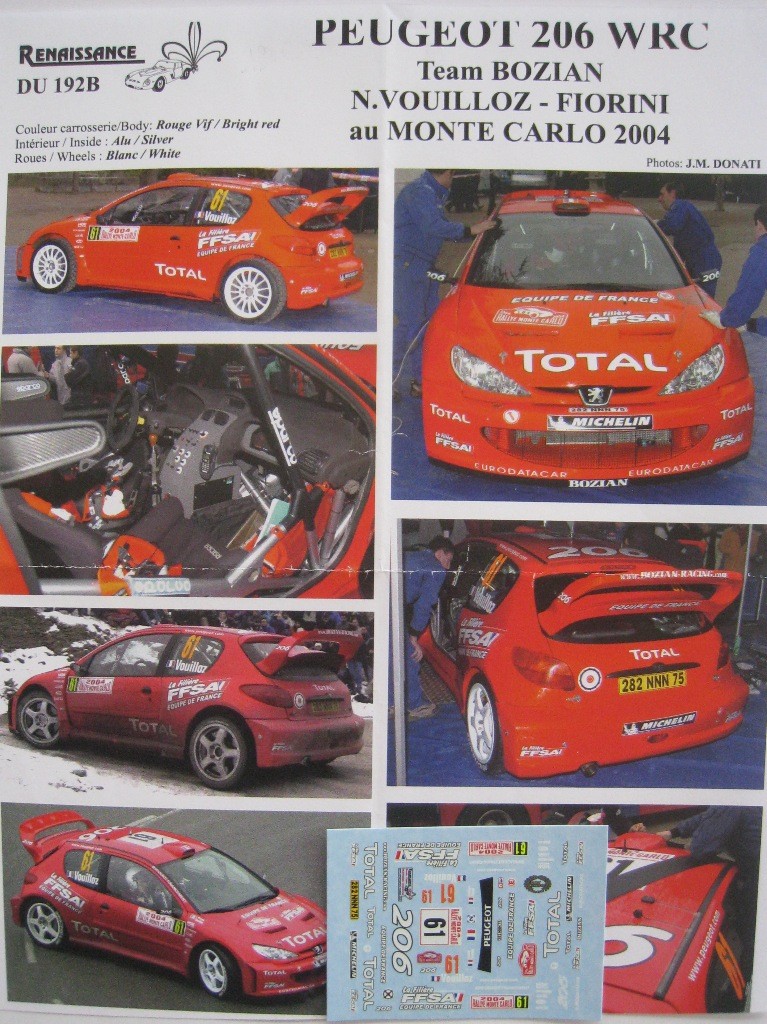 Boutique - Peugeot 206 WRC Loix 1er Rallye du Condroz 2003 Boutique - Peugeot 206 WRC Loix 1er Rallye du Condroz 2003