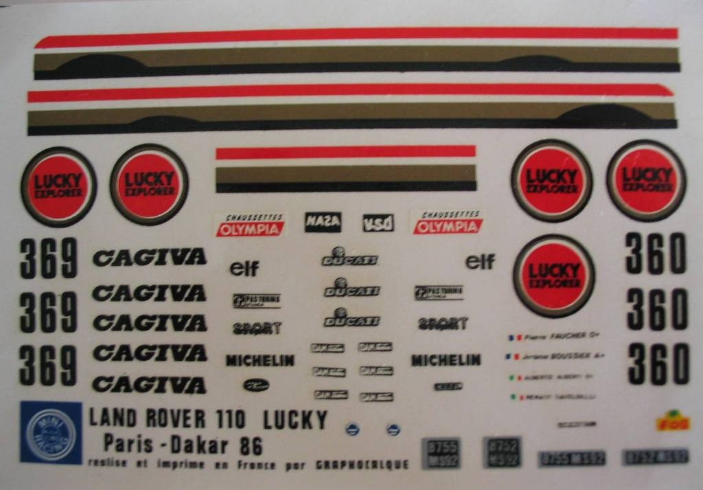 Stickers Dakar rouge