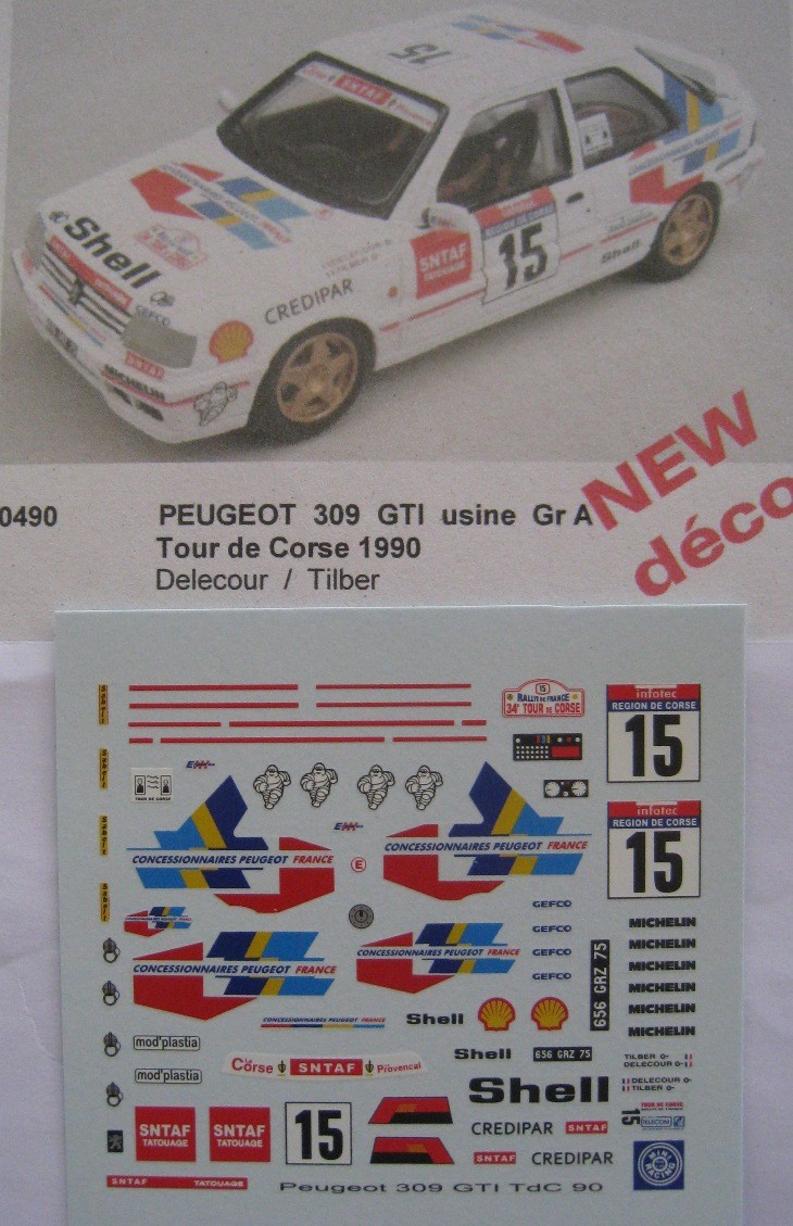Mini Racing Peugeot 309 GTI 16S – Starter 1/43 – Kit Résine à Monter – Tour De Corse 1991