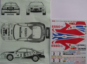 TOYOTA CELICA ST 205 ESSO RALLYE CIOCCO / LANA DECAL 1/43e RACING43