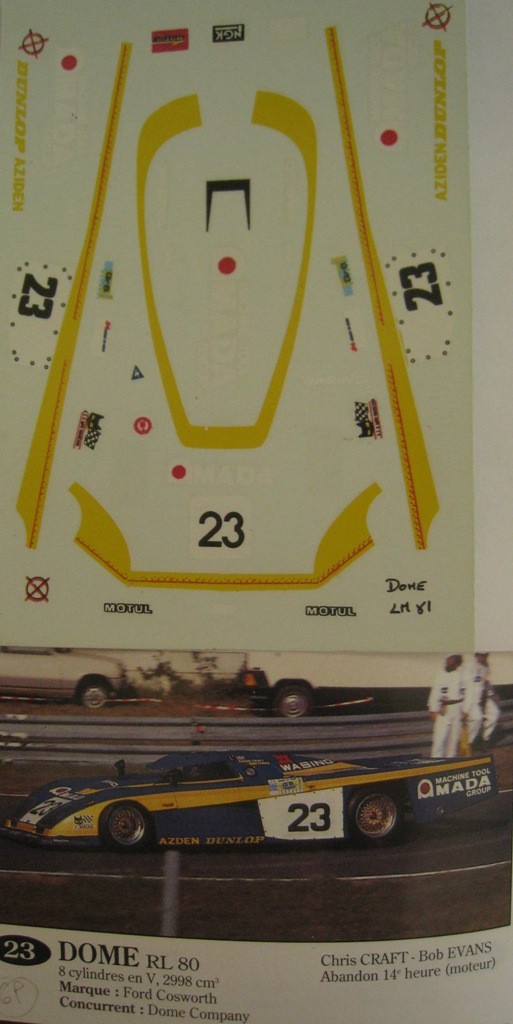 Bizarre 1/43 – DOME ZERO MADA #23 – Le Mans 1981 – BZ009 – Neuf En Boîte
