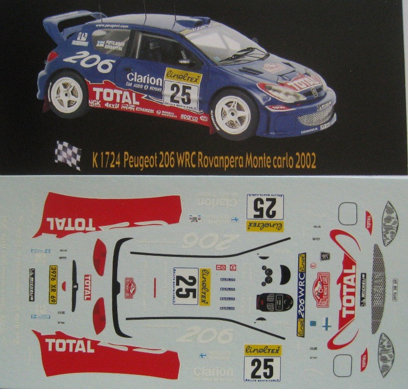 CITROËN XSARA WRC N°1 DU RALLYE MONTE CARLO DE 2005 1/43ème