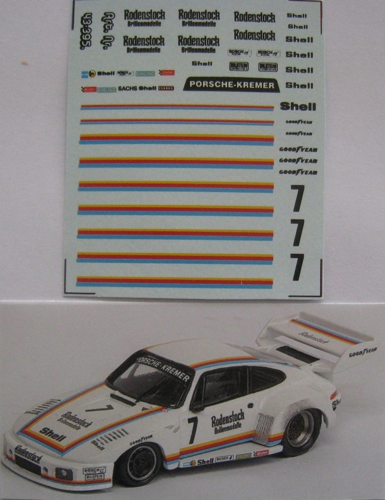 PORSCHE 936 TURBO 1976 DECALS 1/43