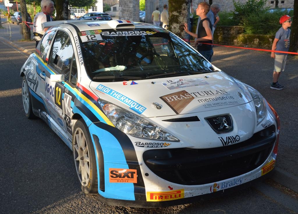 207 Rallye PEUGEOT 207 S2000 n° 12 RALLYE DU ROUERGUE 2016 SICHI DECAL 1/43e