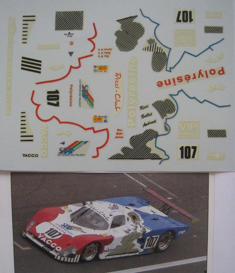 Spice BE86C No.127 Le Mans 1988 | 1:43 Scale Model