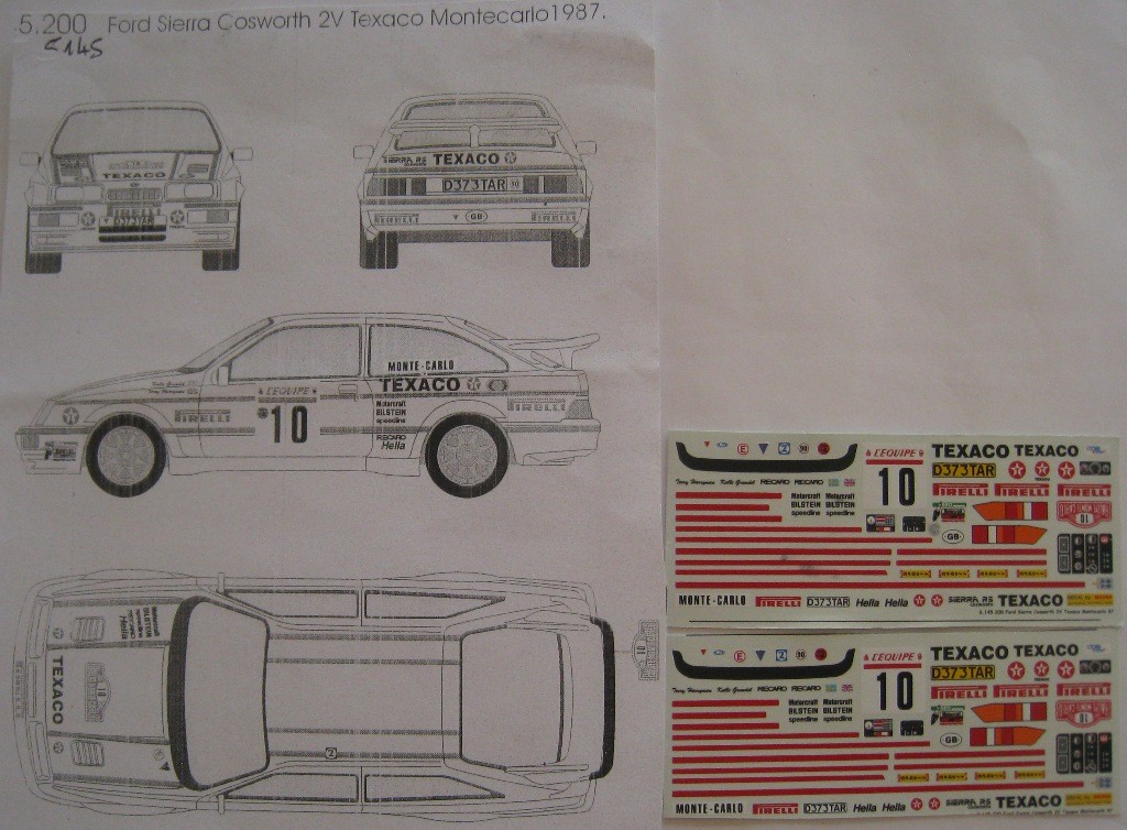 Ford Sierra RS Cosworth 5 Rallye De Nouvelle Zélande 1989 McRae Arthur Trofeu Trorrnz10
