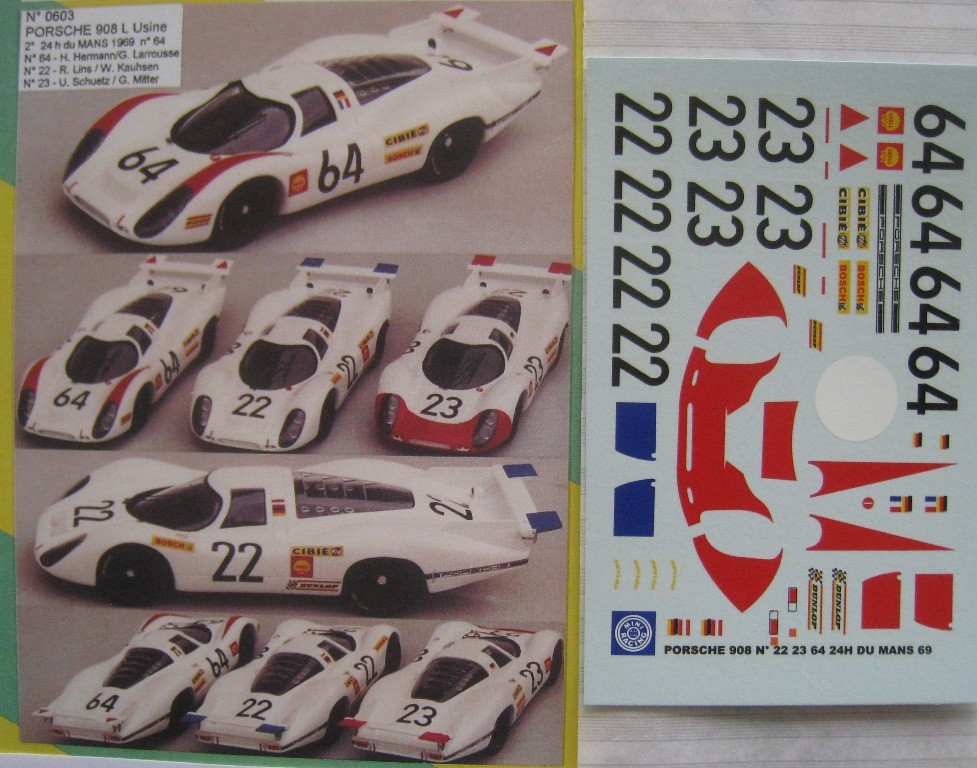 Porsche 908-2 N°20 24H Du Mans 1969 - Mini Racing 1/43 - Kit Monté Collection