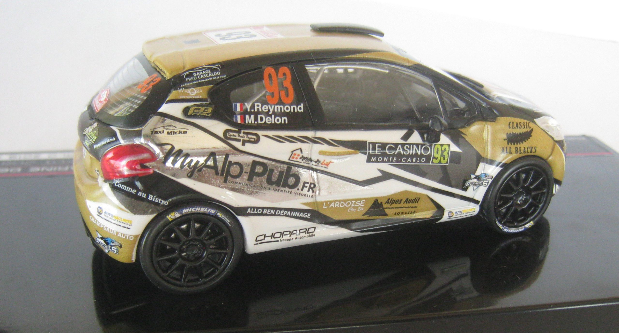 PEUGEOT 208 R2 n° 93 RALLYE DE MONTE CARLO 2019 REYMOND DECAL 1/43e