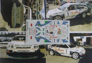 FORD ESCORT RS COSWORTH n° 1 TOUR AUTO REUNION 1997 DECAL 1/43e