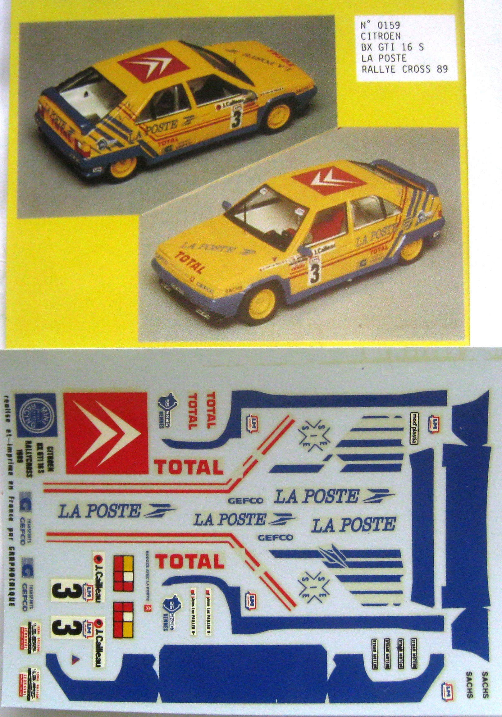 Héco Modeles Résine 1/43 - Citroen BX GTI Grise