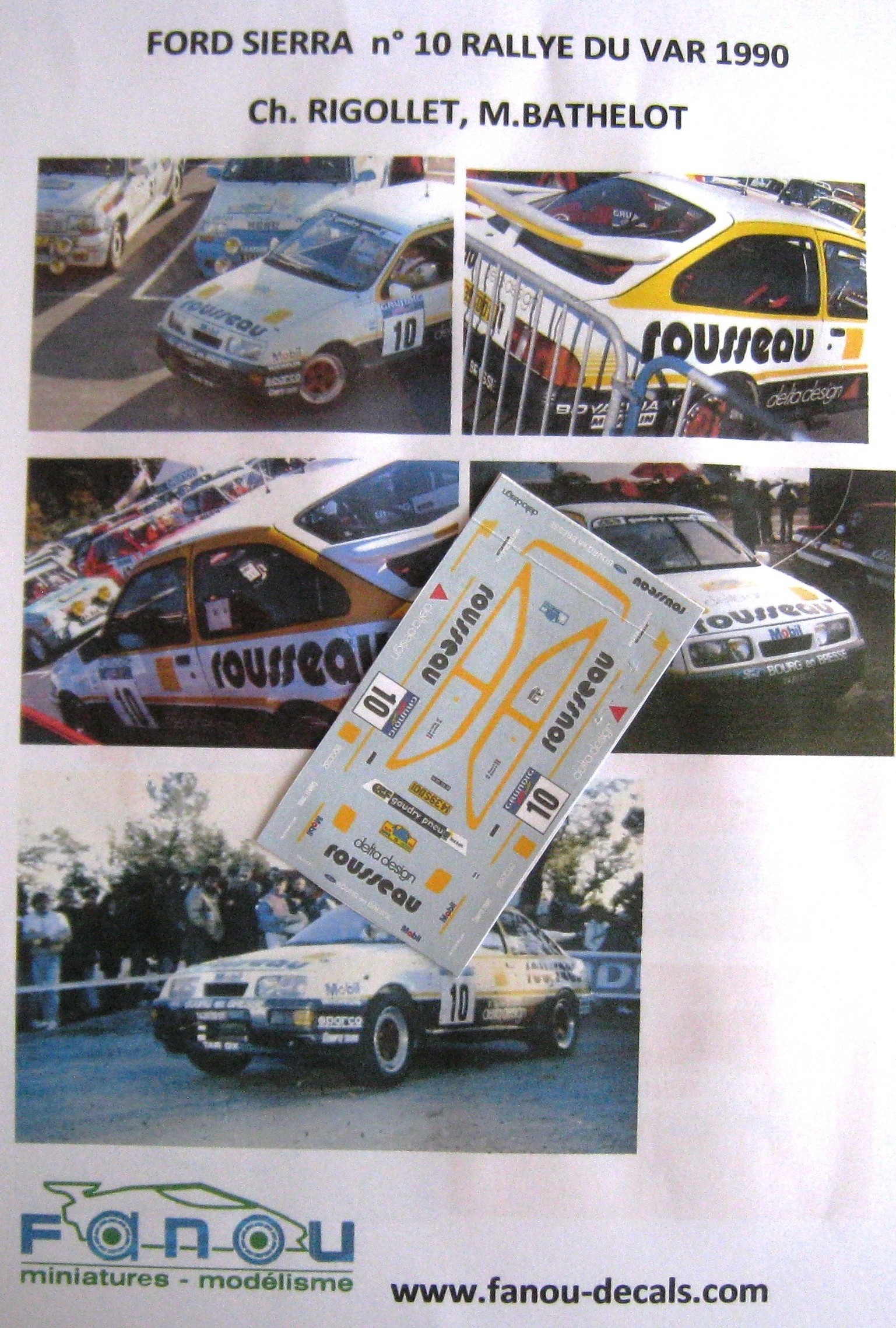 Décalcomanie Ford Sierra RS Cosworth 4x4 – Colin McRae – Audi Sport 1990