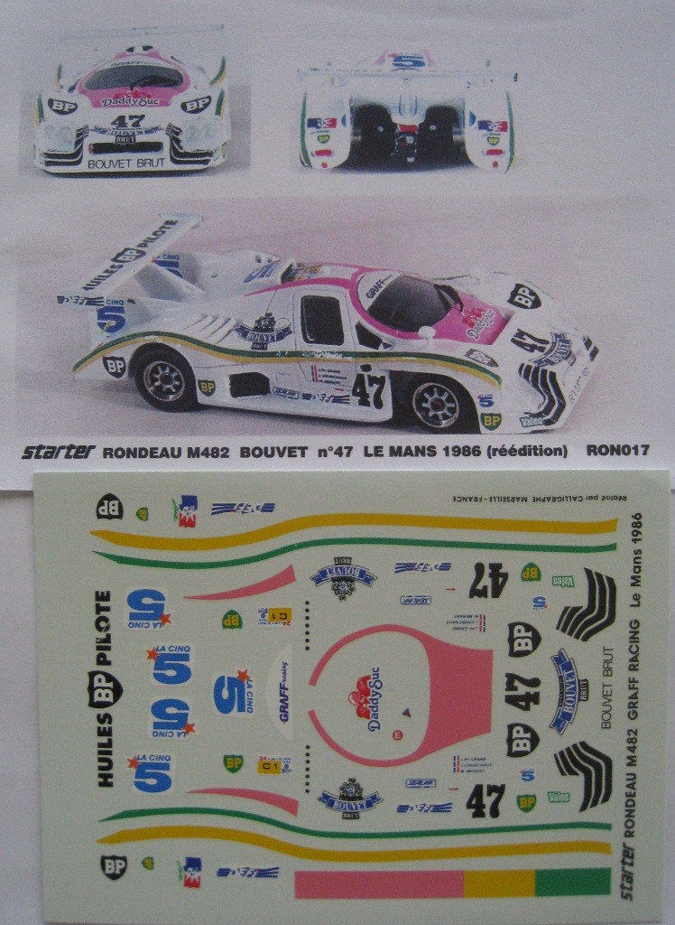BIZARRE BZ196 RONDEAU M482 FORD No.67 Le Mans 1985 1.43