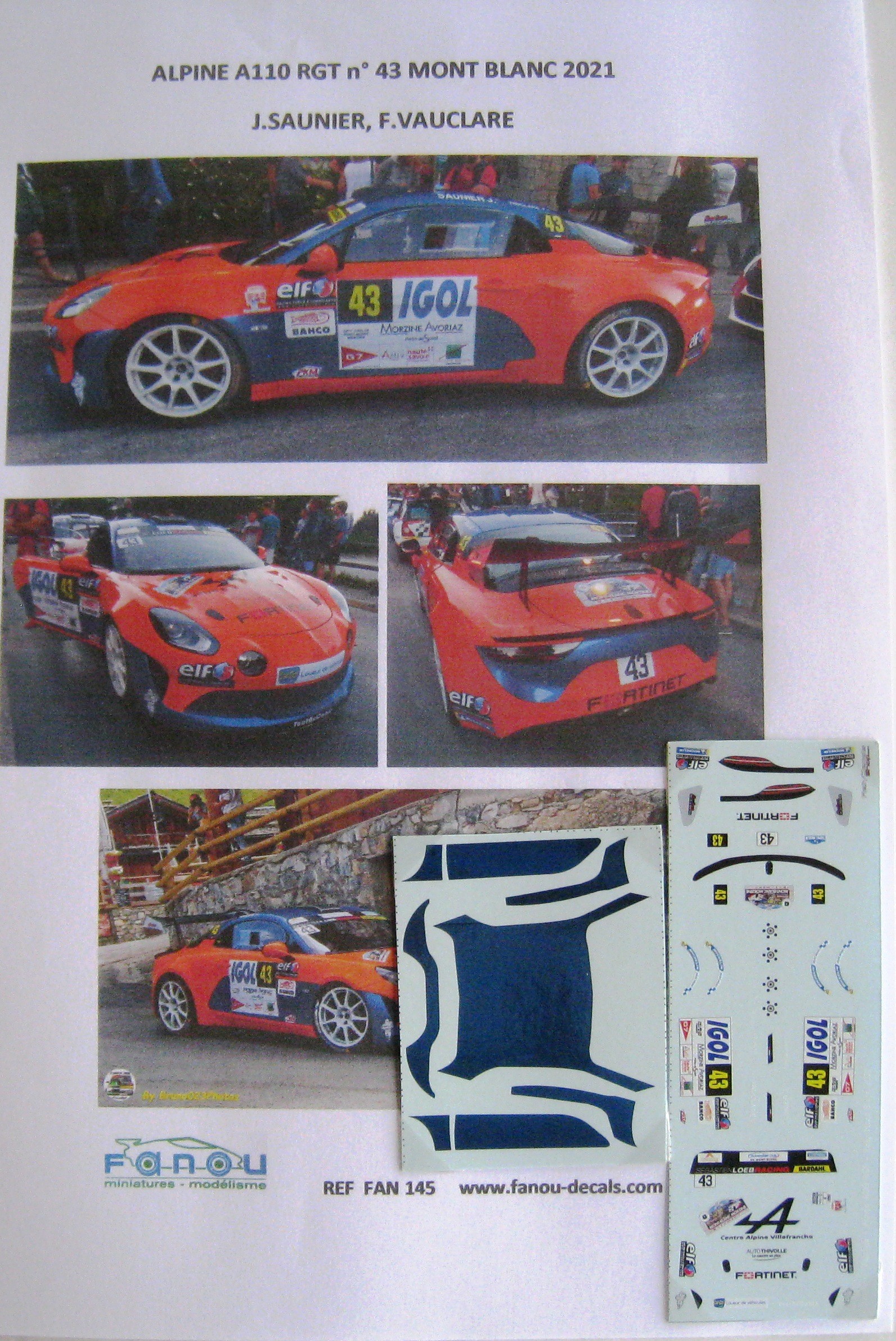 DECALS 1/43 MITSUBISHI Pajero Alphand Rallye Raid Dakar 2006 Rally