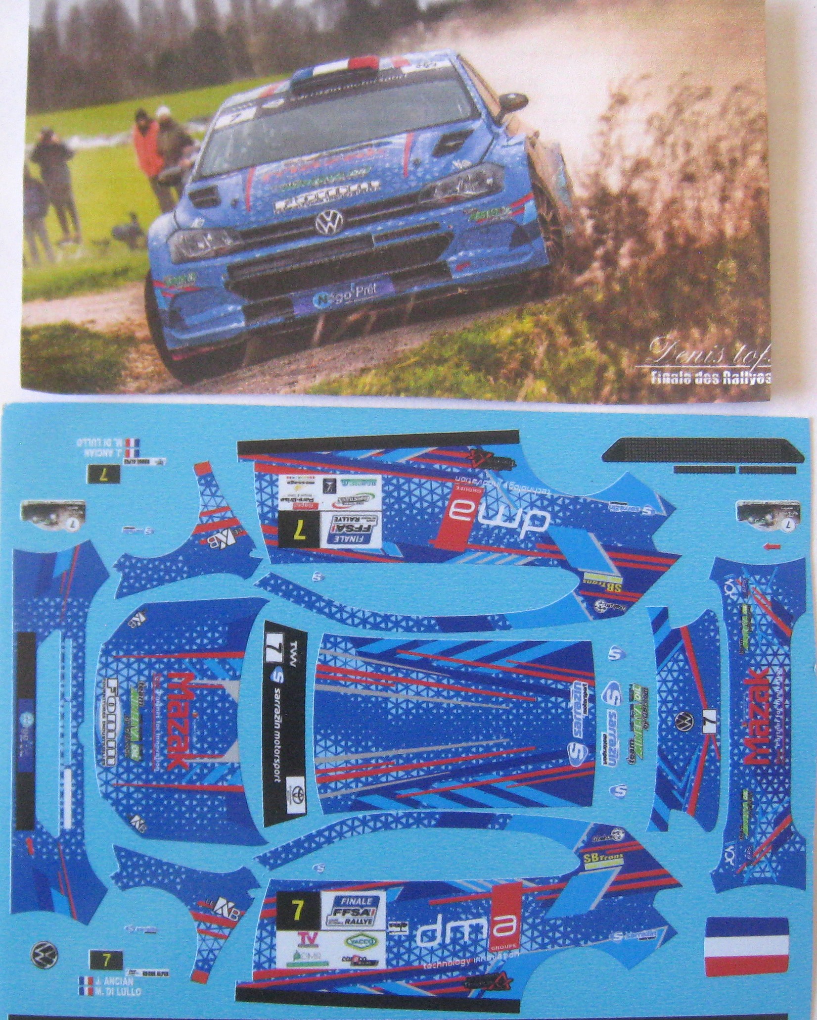 Miniature Renault 5 Turbo Finale Des Rallyes Cergy 1990 - Décals Virate 1/43 - Jean-Louis Neveu